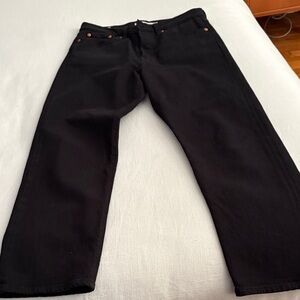 Women’s Levi  Black Jeans Wedgie Straight